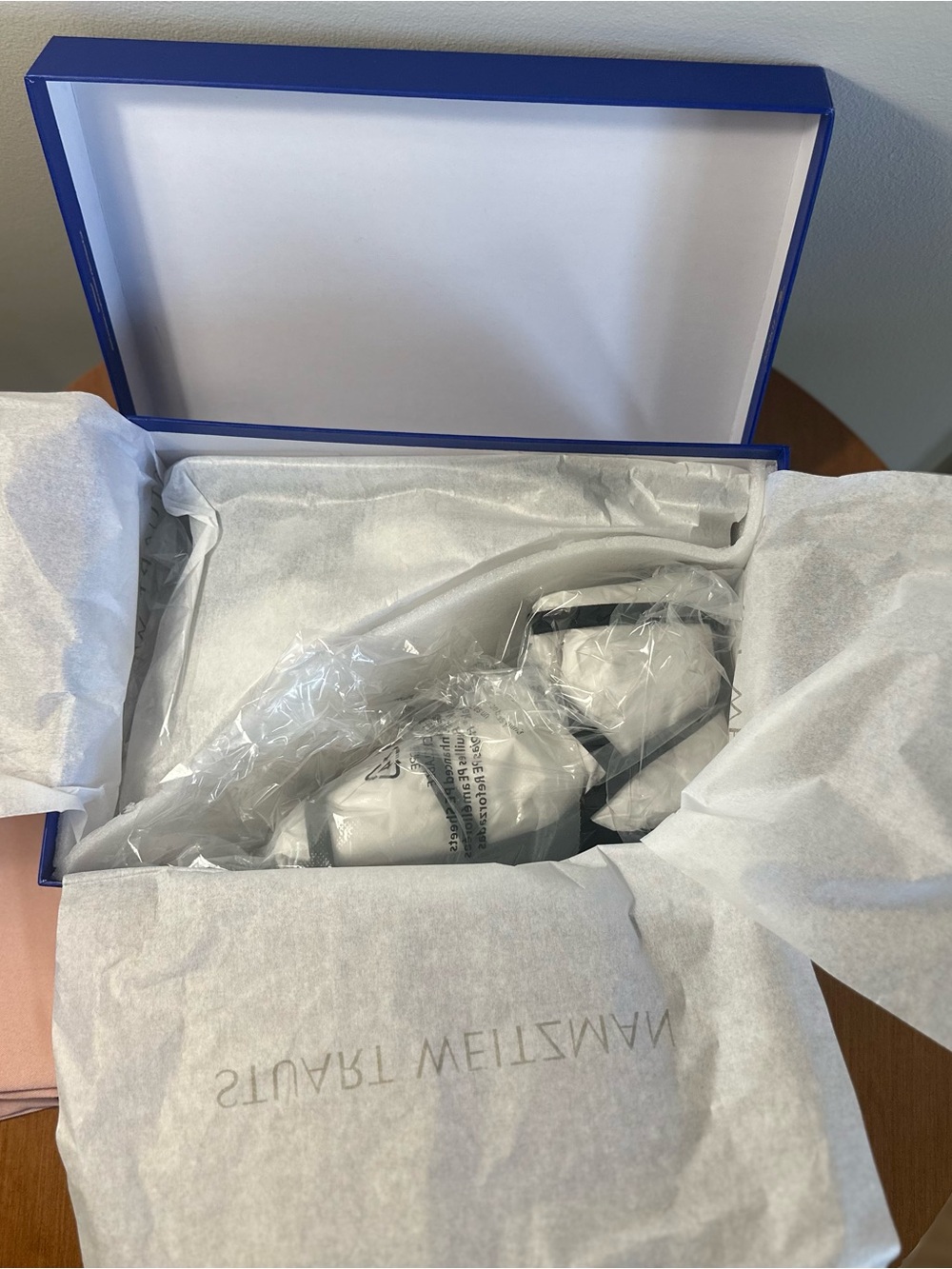Stuart Weitzman Grecian Black Suede Sandals 8 New In Box - Picture 9 of 12